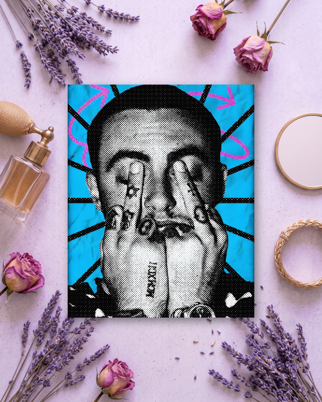 Cuadro personalizado categoría Música, en vinilo sobre madera