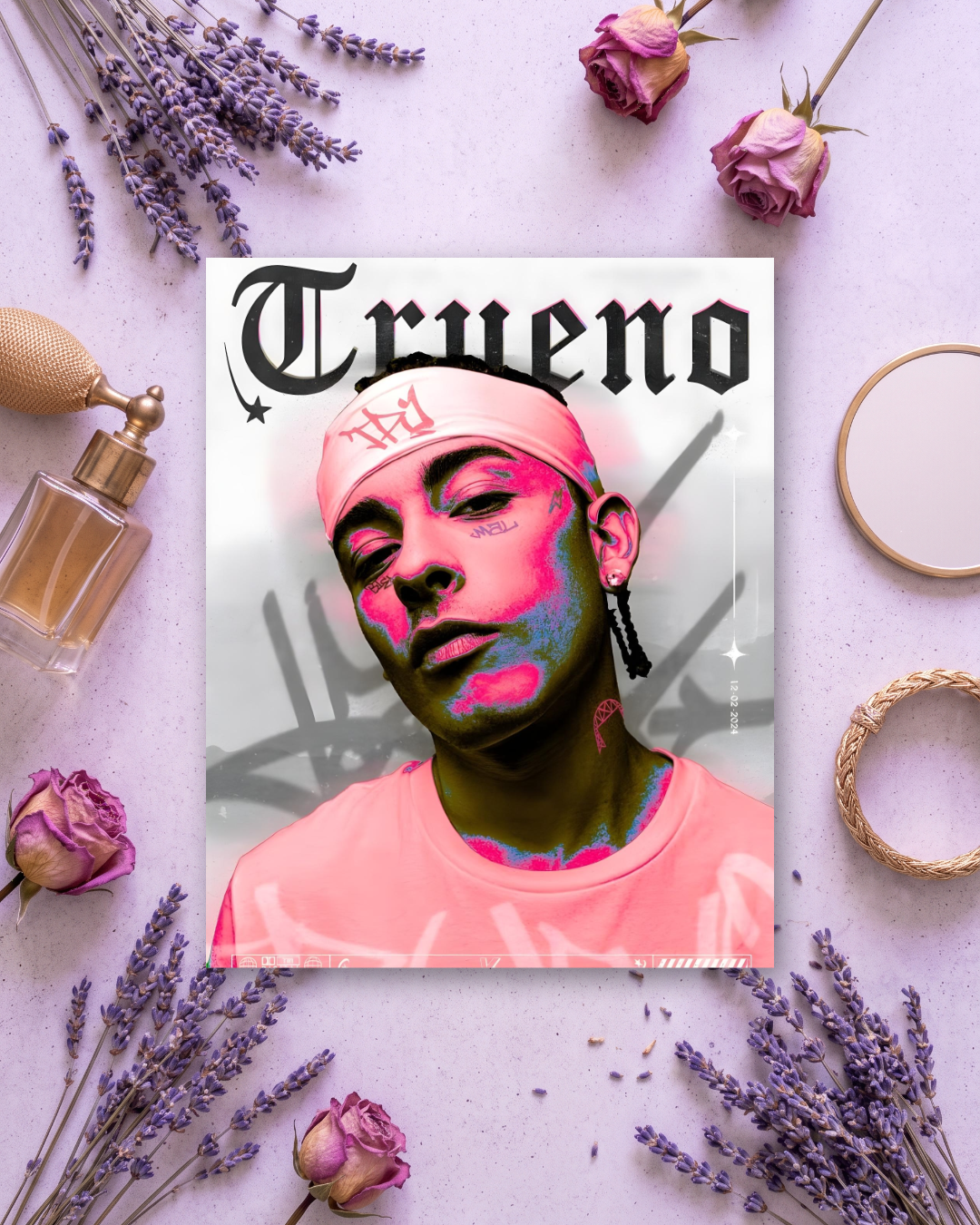 Cuadro personalizado categoría Música, en vinilo sobre madera